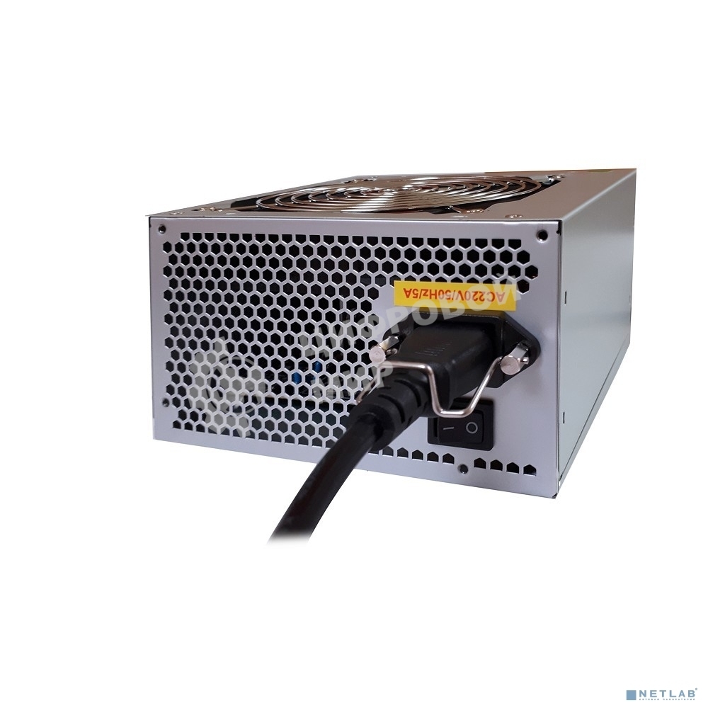 Блок питания ExeGate UNS450 (ES261568RUS-S), 450Вт, 120мм, серебряный