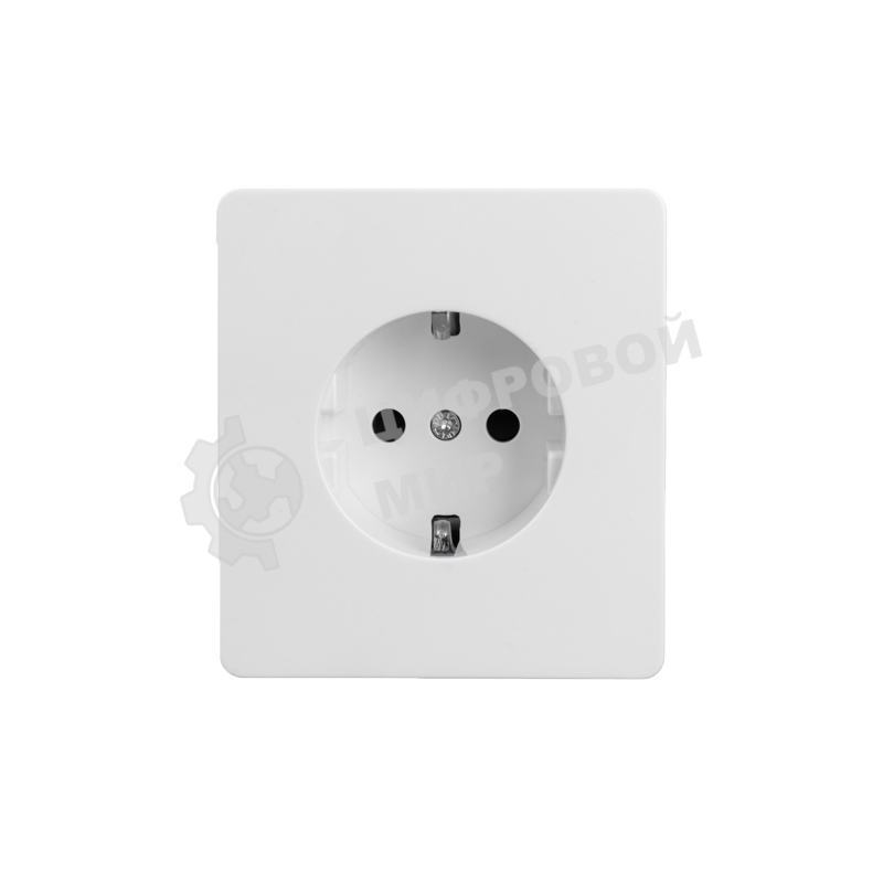 Розетка ROUND 1-ая с/з с/у, со шторками 16А перламутр Kranz KR-78-0701-1