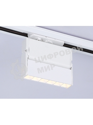 Трековый однофазный светодиодный светильник Ambrella light GL6811 WH белый LED 6W 3000K 24° 115*22*87