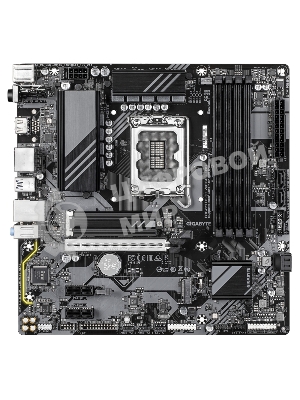 Материнская плата GIGABYTE B760M DS3H WIFI6E GEN5, LGA1700, Intel B760, 4xDDR5, 4xSATA, 2xM.2, 1xPCIe 5.0 x16, DisplayPort, HDMI, 1x2.5Gb LAN, USB Type-C, 3x3.5 мм, 7.1, microATX