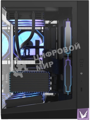 Корпус Formula Crystal Z4M черный без БП mATX 9x120mm 1xUSB3.0 audio bott PSU