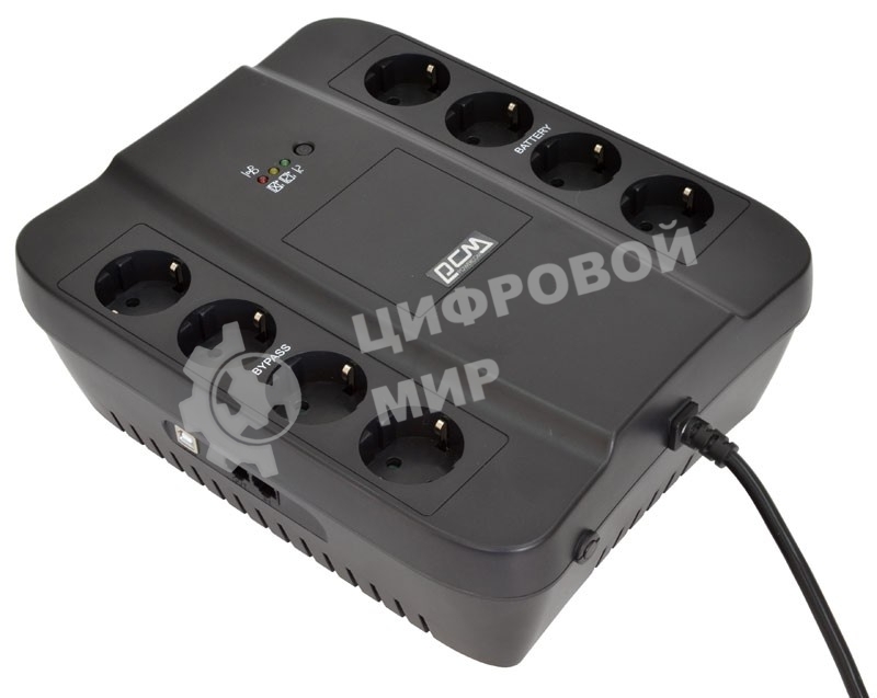 Источник бесперебойного питания Powercom SPD-1000U 550Вт 1000ВА черный