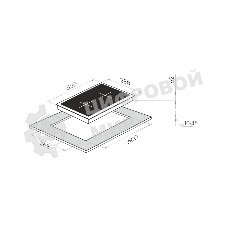 Индукционная варочная панель Maunfeld EVI.292-BK, конфорок: 2 шт., стеклокерамика, независимая, черный