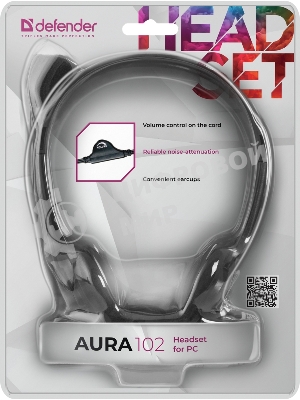 Гарнитура Defender HN-102 чёрный, проводная