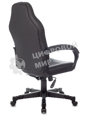 Кресло игровое Zombie GAME 17 черный, текстиль/эко.кожа, крестовина пластик