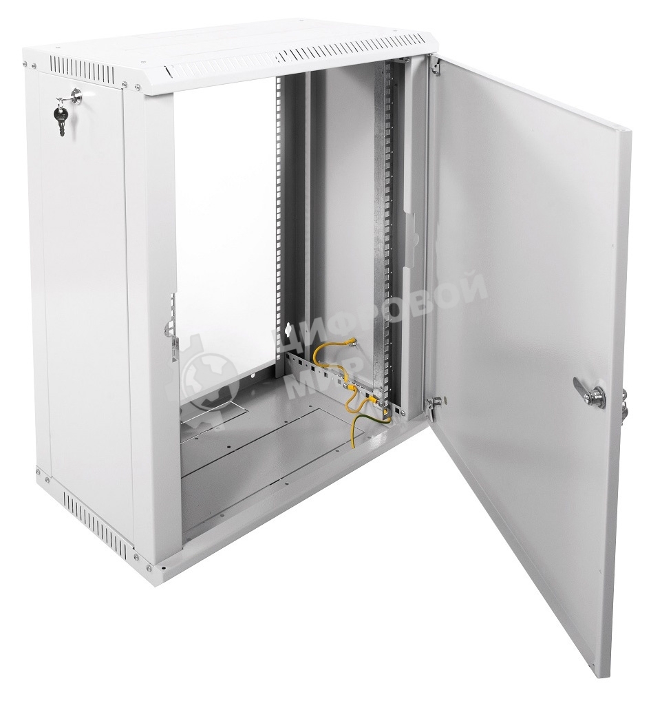 Шкаф телекоммуникационный настенный разборный 15U (600х350) дверь металл, ШРН-Э-15.350.1