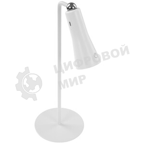 Светильник ULTRAFLASH (15721) UF-826 C01 белый (Led св-к настольный, 6Вт, 3 ур. яркости, 6000К, 4в1 трансформер)
