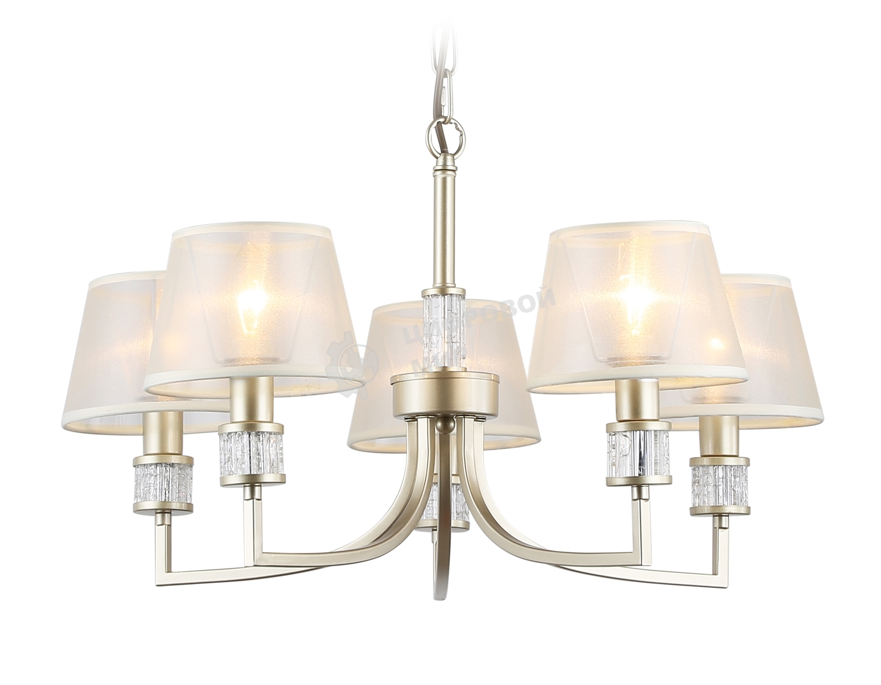 Люстра Ambrella light LH71214/5 CGD золото E14/5 max 40W D620*740