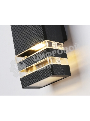 Светильник Ambrella light ST2574/2 BK/CL черный/прозрачный IP54 GU10/2 max 35W 310*110*65