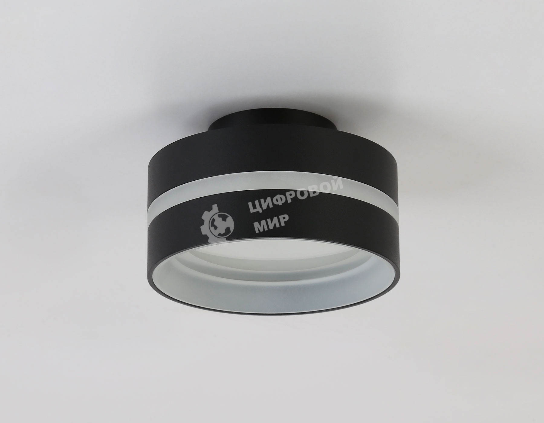 Светильник Ambrella light TN5421 SBK/FR черный песок/белый матовый GX53 IP20 D95*60