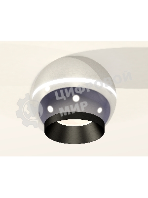 Светильник Ambrella Light XS1104001 PSL/PBK серебро полированное/черный полированный MR16 GU5.3 LED 3W 4200K (C1104, N7031)