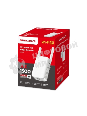 Повторитель беспроводного сигнала Mercusys ME60X AX1500 10/100/1000BASE-TX белый