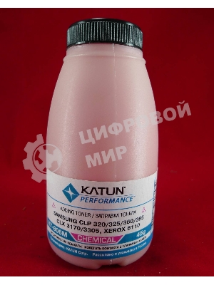 Тонер Samsung CLP 320/325/360/365, CLX 3170/3305, Xerox 6110 magenta, химический (фл.45г.) Katun фас. Россия