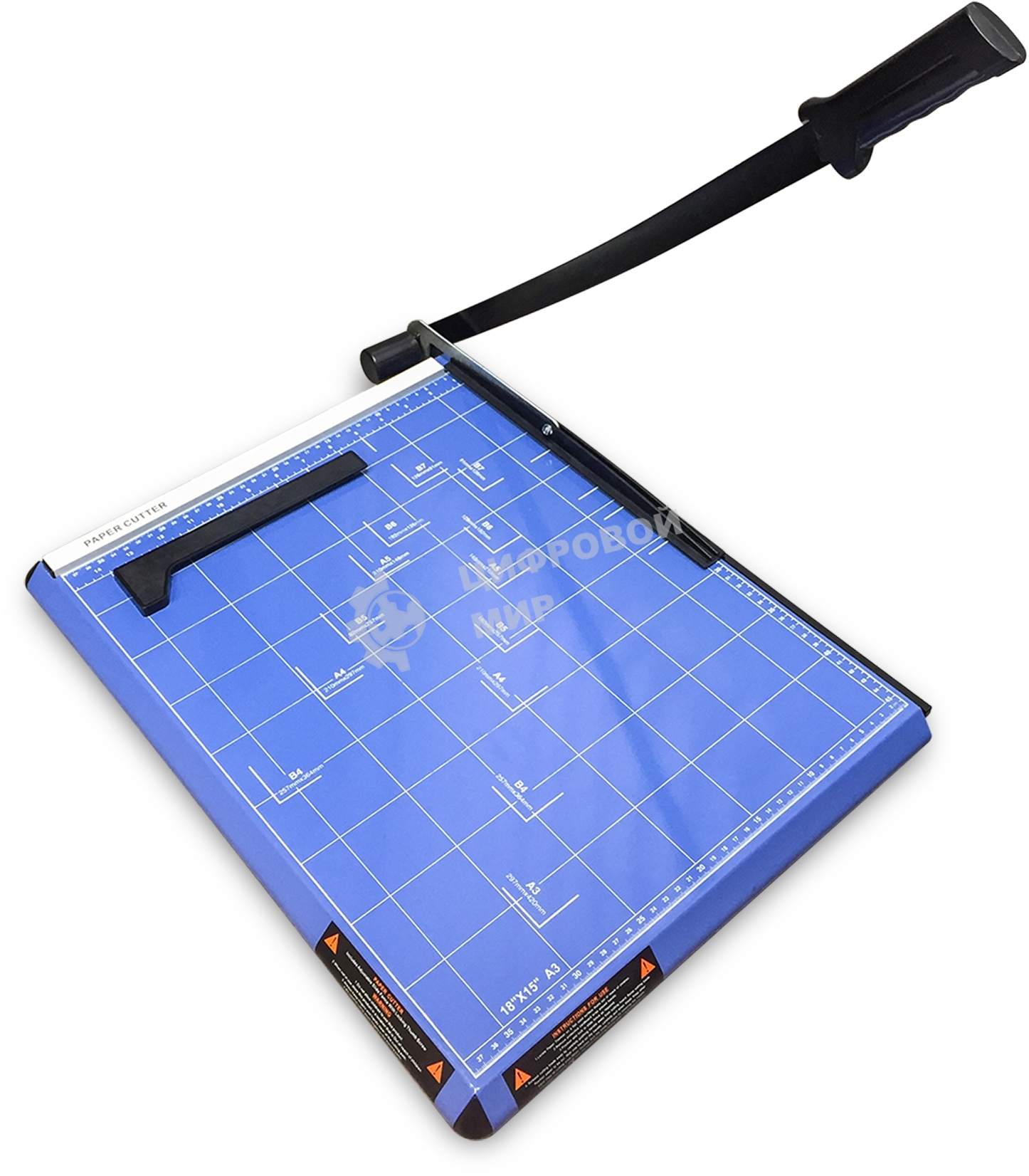 Резак сабельный ГЕЛЕОС РС A3-2 Резак сабельный ГЕЛЕОС РС A3-2, А3, 11-12 листов (70г/м2), прижим механич. корпус металл