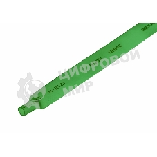 Термоусаживаемая трубка Rexant 8,0/4,0 мм, зеленая, упаковка 50 шт. по 1 м