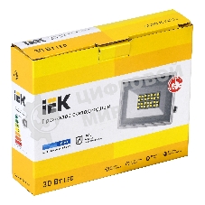 Прожектор уличный IEK СДО LPDO601-30-65-K01 светодиодный 30Вт корп.алюм.белый