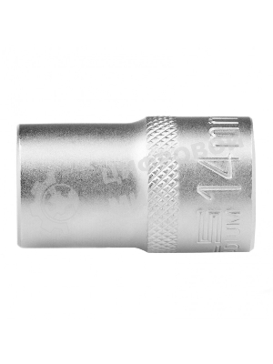 Головка торцевая Stels 14 мм, 12-гранная, CrV, под квадрат 1/2