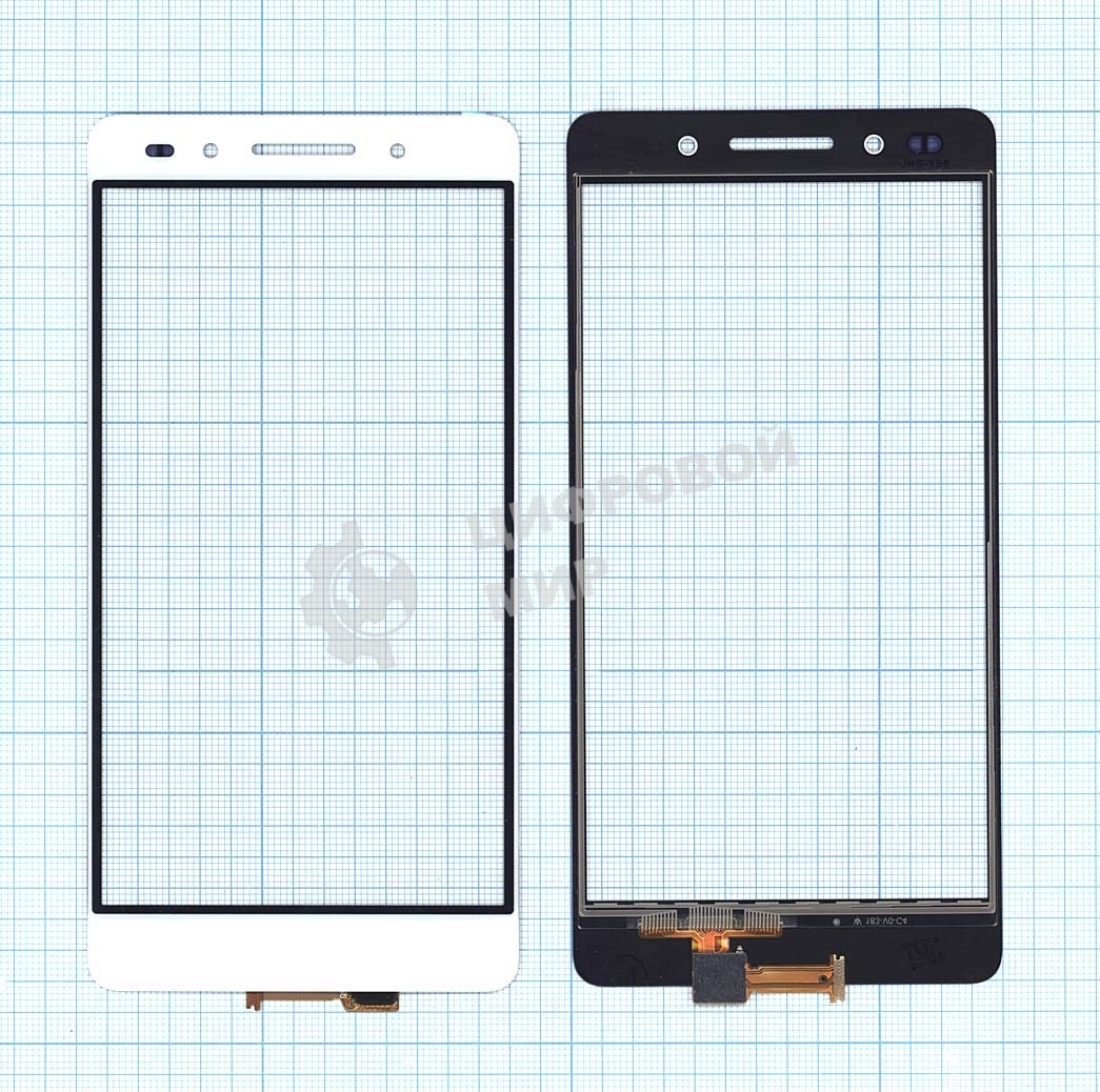 Сенсорное стекло (тачскрин) для Huawei Honor 7, белое