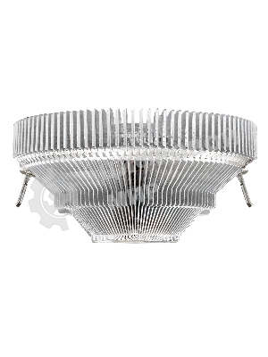 Кулер для процессора ExeGate Wizard EE91-PWM.RED серебристый, 90 мм, алюминий, 2400 об/мин, 24 дБ, 4 pin, 75 Вт, 45 мм