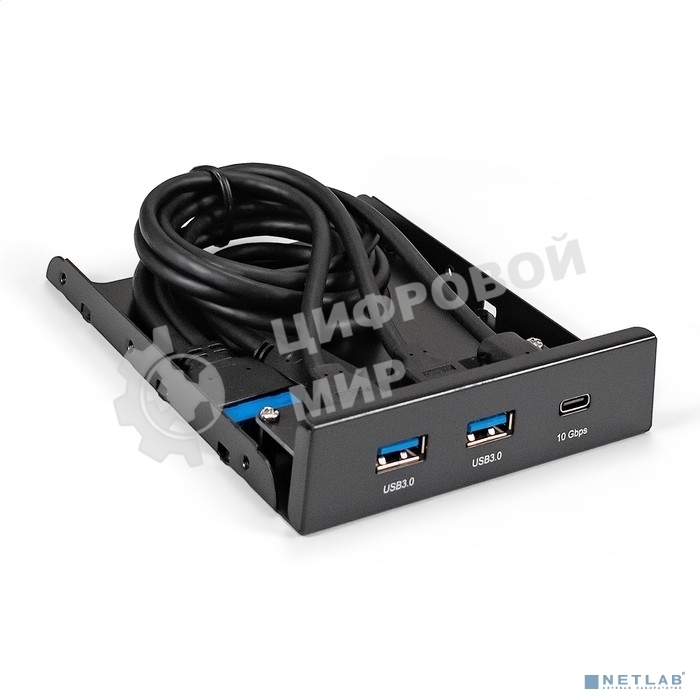 Планка USB на переднюю панель ExeGate U3H-616, 3,5