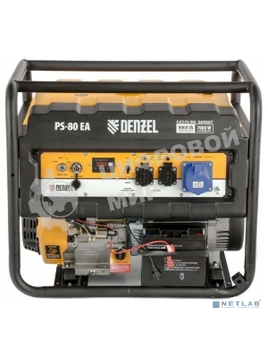Электрогенератор бензиновый Denzel PS 80 EA, 8 кВт, 85 дБ, 90 кг