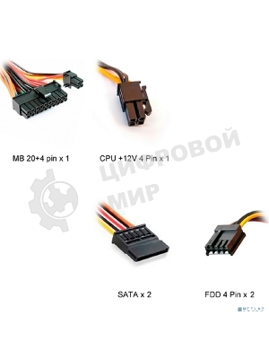 Блок питания Inwin/Powerman PMP-450ATX, 450Вт, 80мм, серый