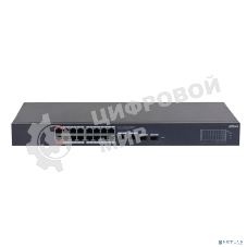 Коммутатор Dahua DH-CS4220-16GT-240 (L2) 16x100 Мбит/с 2x1 Гбит/с 2xКомбо(1000BASE-T/SFP) 16PoE 265W управляемый