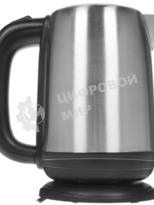 Электрочайник BQ KT1821S черный/серебристый, 1.7 л, 2200 Вт, скрытый нагревательный элемент