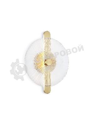 Настенный светодиодный светильник Ambrella light LH31143 BS/CL латунь/прозрачный 13W 3000K 280*70*350