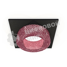 Комплект встраиваемого светильника Ambrella light XC7632022 SBK/PI черный песок/розовый MR16 GU5.3 (C7632, N7193)
