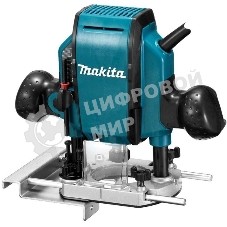 Фрезер Makita RP0900K 900Вт,27000об\м,ход-35мм,цанга-6\8мм,2.7кг,чем