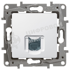 Монтажное оборудование Розетка кат.6 UTP, белая, RJ45 разъем, ETIKA LEG-672253