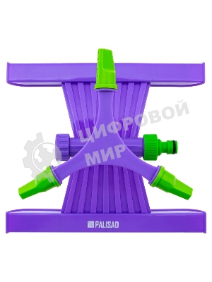 Разбрызгиватель пластиковый Palisad, вращ. с 3 лоп., штуц D 3/4