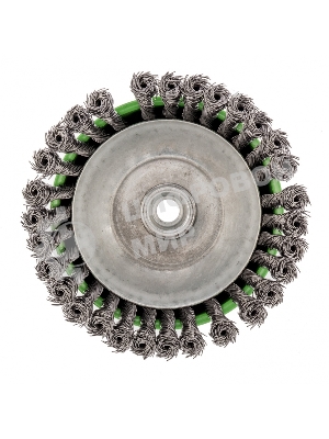 Щетка для УШМ Сибртех 150 мм, М14, Чашка, крученая проволока 0,5 мм