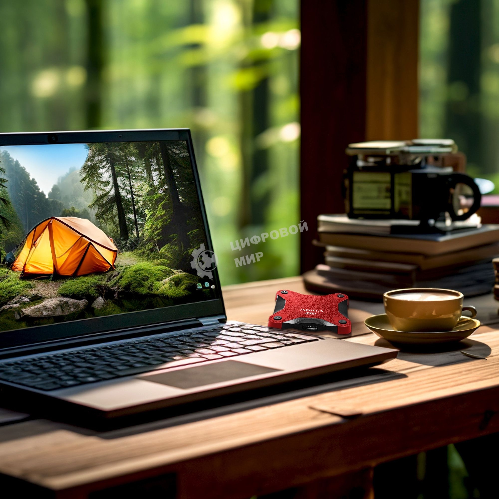 Внешний SSD ADATA SD620, 1TB, USB 3.2 Gen 2 Type-A, R/W 550/480, красный