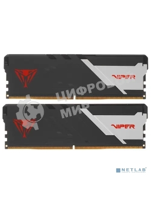 Оперативная память Patriot Viper Venom, DDR5, 32GB (2x16GB), 5600MHz, CL36, DIMM, с радиатором, черный