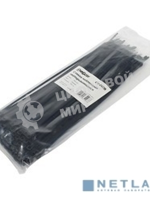 Стяжка нейлоновая Exegate EX253853RUS неоткрывающаяся CV-250B, 250 мм, упак. 100 шт черная
