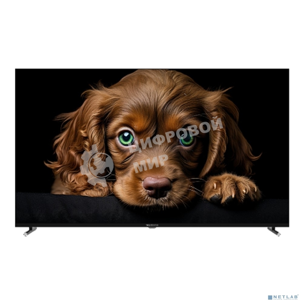 Телевизор TopDevice 50'' TDTV50CQ09U черный QLED UHD 60Hz Google TV 2/16Gb