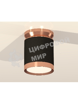 Светильник Ambrella Light XS8142035 SBK/PPG черный песок/золото розовое полированное GX53 (N8912, C8142, N8126)