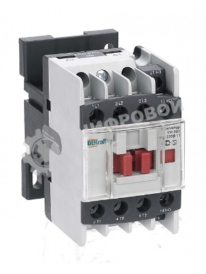 Контактор 12А 220В АС3 1НО+1НЗ КМ-103 DEKraft
