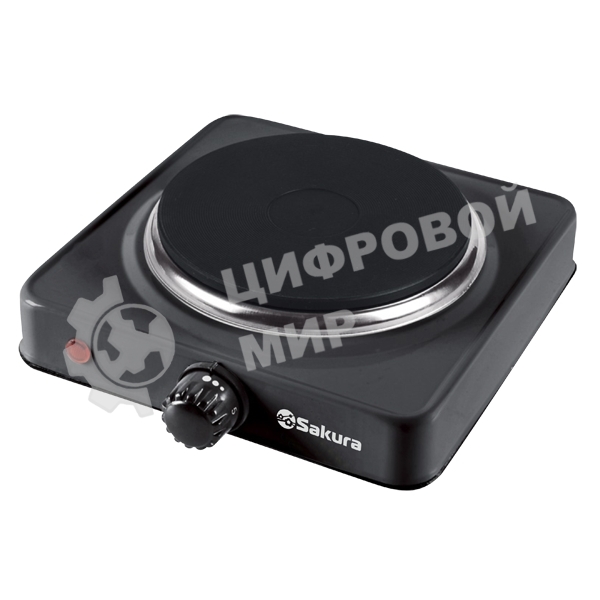 Плита настольная электрическая Sakura ПЭ-01В 1000Вт 154мм 1конф/диск