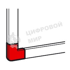 Плоский угол - для мини-каналов Metra - 40x40 Legrand 638183
