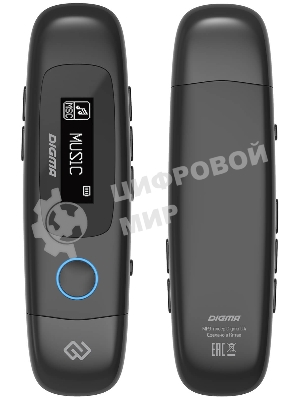 Плеер Flash Digma U4 8Gb черный/0.91
