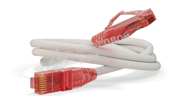 Патч-корд Hyperline U/­UTP, Cat.5е, LSZH, 1 м, белый 