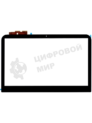Сенсорное стекло (тачскрин) для Dell TCP14F71 V0.2, черный