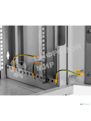 Шкаф коммутационный ЦМО (ШРН-9.500) настенный 9U 600x529 мм пер. дв. стекл. 200 кг серый 470 мм 180 град.