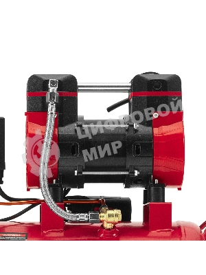 Компрессор безмасляный малошумный SPC 1500/24, 1500 Вт, ресивер 24 л, 260 л/мин MTX