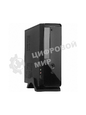 Компьютерный корпус MiniITX ExeGate MI-209 Black, miniITX/mATX, (M400, 80мм), 2хUSB, Audio