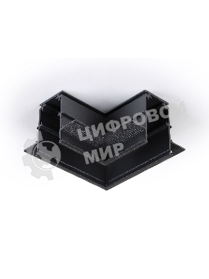 GL3354 BK черный коннектор угловой встраиваемый 85*85*H46.8