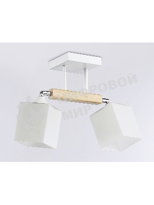 Светильник Ambrella light TR9511/2 WH/CH/FR белый/хром/белый матовый E27*2 max 40W 517*100*246